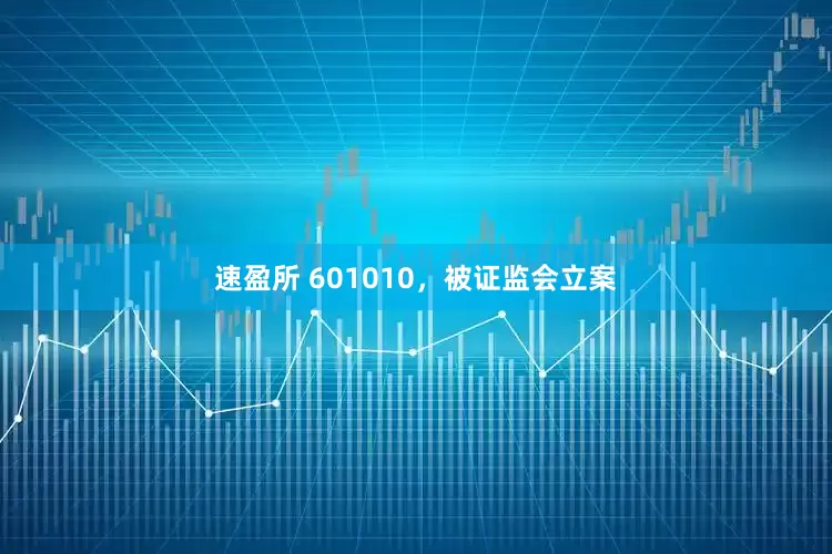 速盈所 601010，被证监会立案